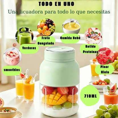 Licuadora Portátil inalámbrica de mano-Recipiente de 710ml